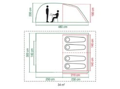 Coleman Vespucci 4 Tunnelzelt -Thule || Dometic || Bo-Camp Verkäufe 357052 357052 images other coleman vespucci 4 3 2 ecommerce