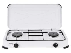 Gimeg Gaskocher 2-flammig Weiß