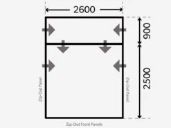 Dometic Rally Air Pro 260 Drive-Away Vorzelt -Thule || Dometic || Bo-Camp Verkäufe kampa dometic plattegrond rally 260 drive away 2021 ecommerce 56df