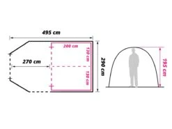 Obelink Optima 4 TC Tunnelzelt -Thule || Dometic || Bo-Camp Verkäufe obelink optima 4 tc floor plan ecommerce