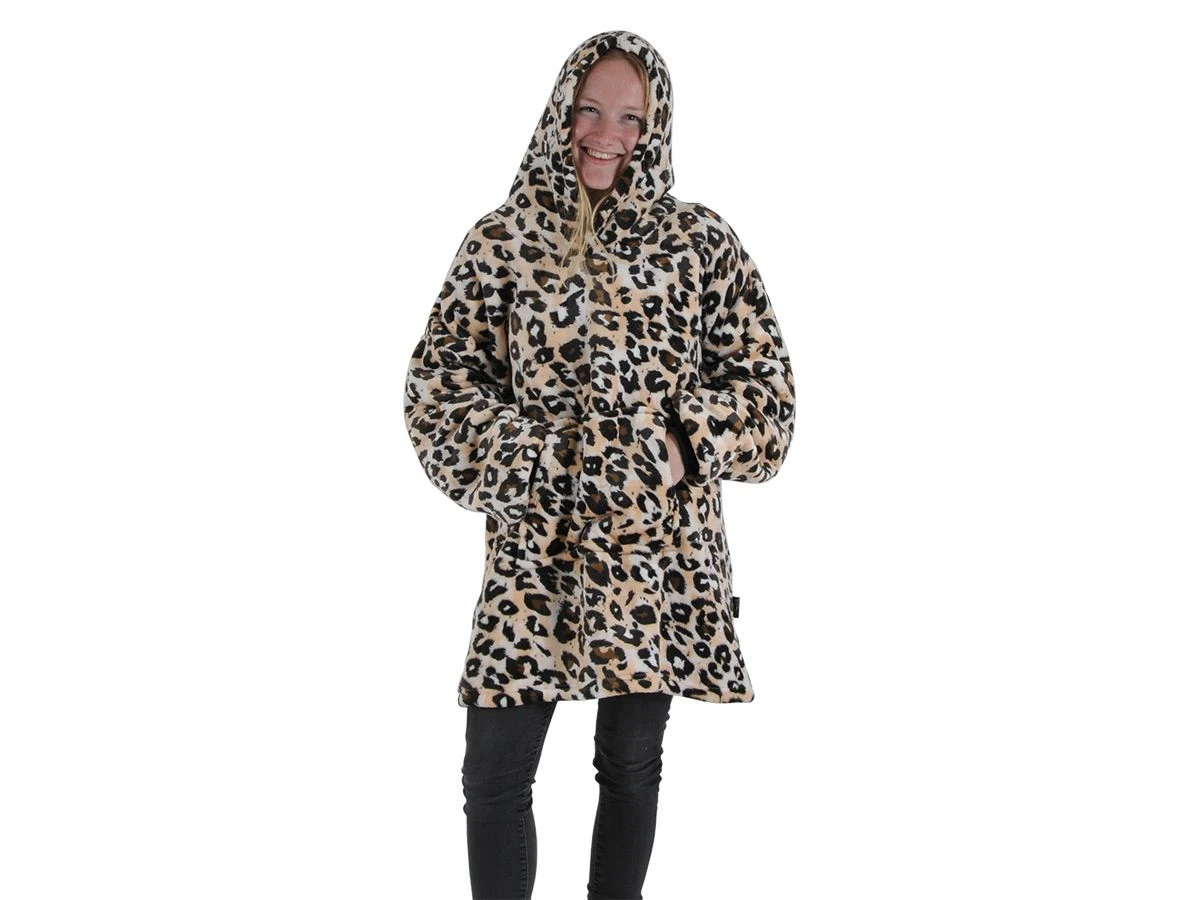 Unique Living Oversized Leoprint Hoodie 2 Unique Living Oversized Leoprint Hoodie - Image 2